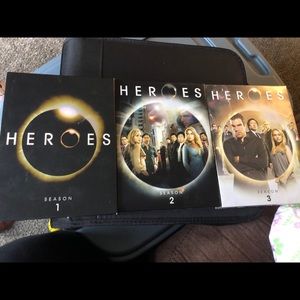 Heroes Season 1, 2 and 3 DVDs